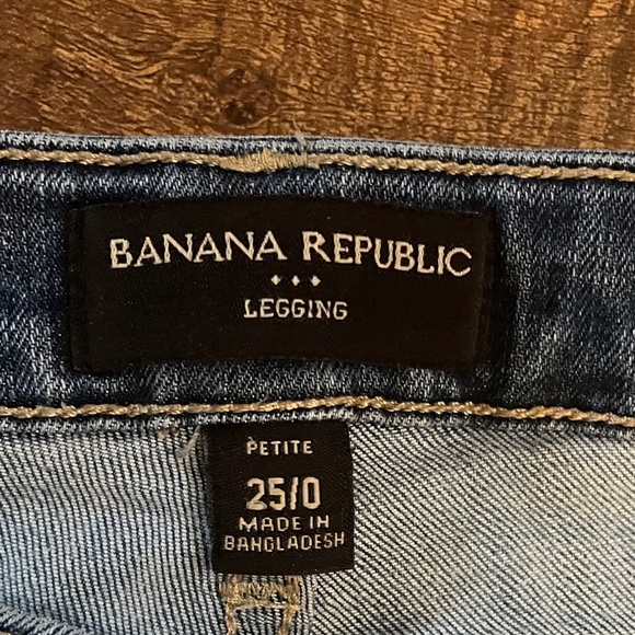 Banana republic legging jeans petite distress 25/0 - Picture 4 of 6